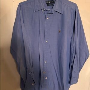 Ralph Lauren Men's Light Blue Long-Sleeve Dress Shirt